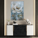 Floral 164 Canvas Art 60 x 40 cm / Black