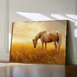 Horses 164 Canvas Art 60 x 40 cm / Black