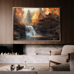 Landscape 164 Canvas Art 60 x 40 cm / Black