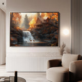 Landscape 164 Canvas Art 60 x 40 cm / Black