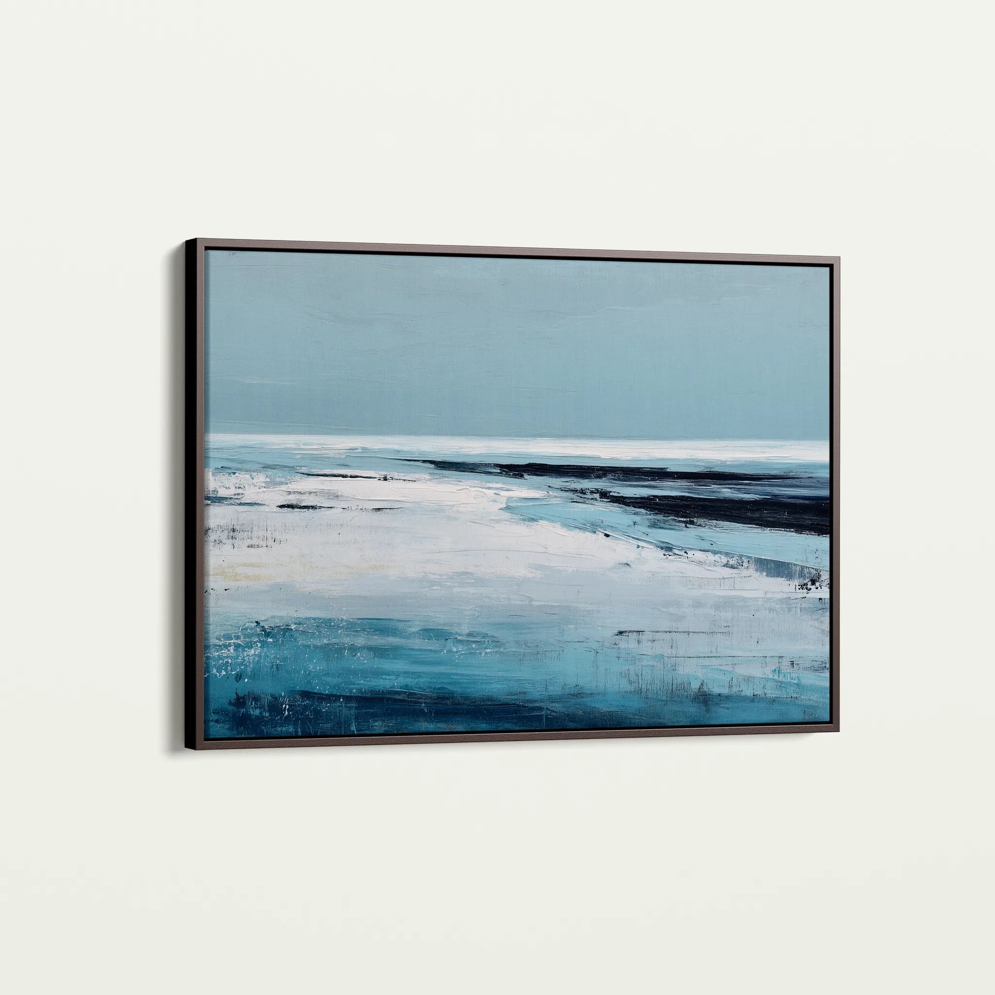 Abstract 1640 Canvas Art 60 x 40 cm / Black
