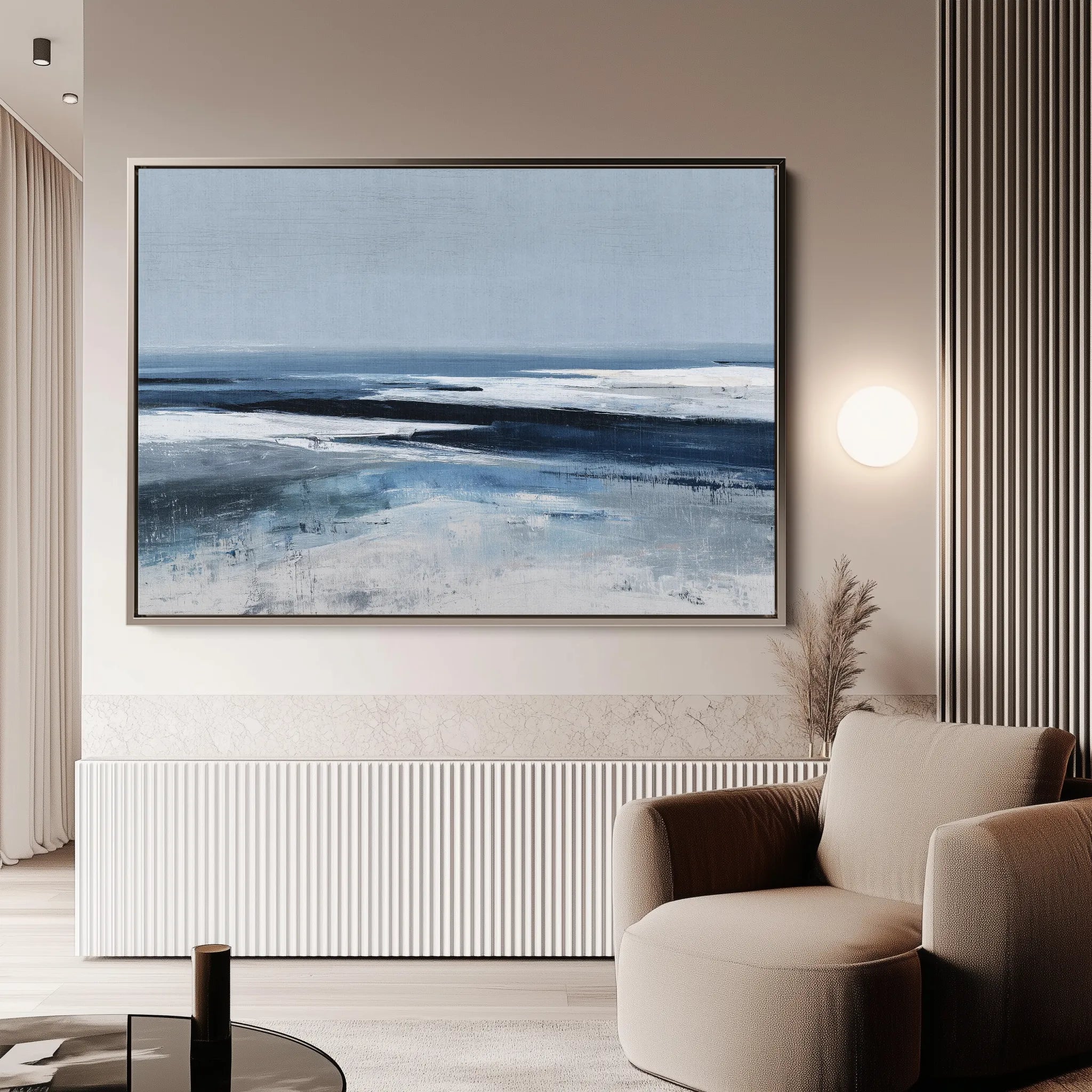 Abstract 1642 Canvas Art 60 x 40 cm / Black