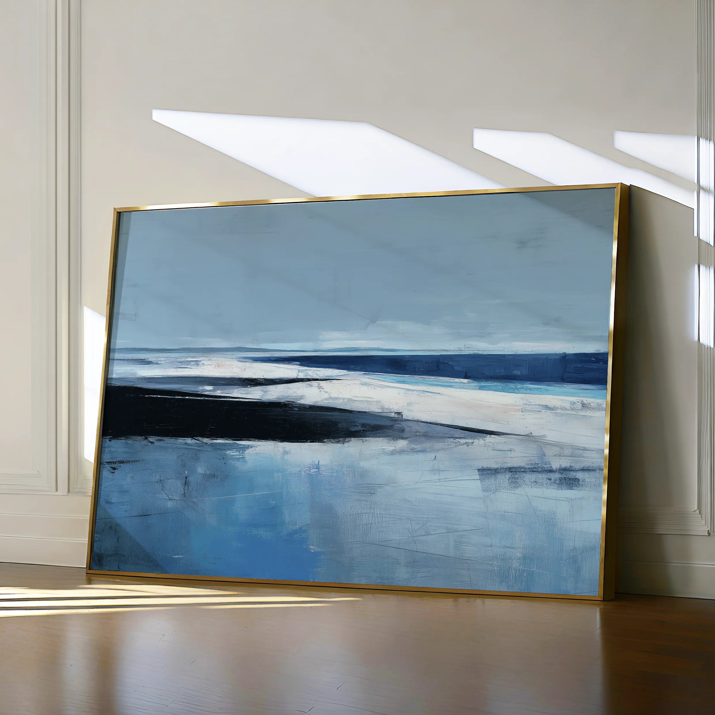 Abstract 1643 Canvas Art 60 x 40 cm / Black