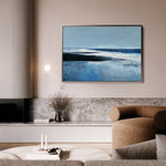 Abstract 1643 Canvas Art 60 x 40 cm / Black