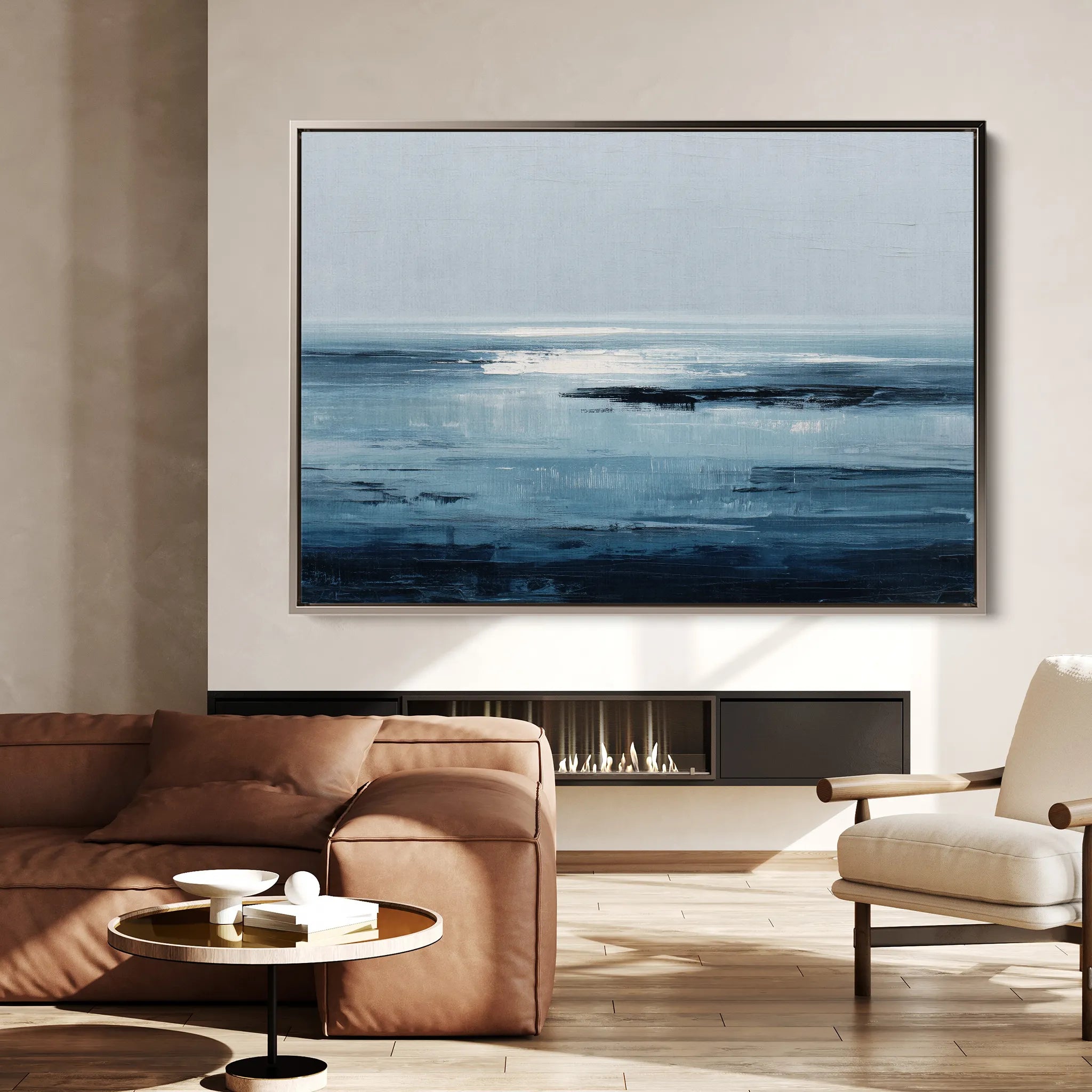 Abstract 1644 Canvas Art 60 x 40 cm / Black