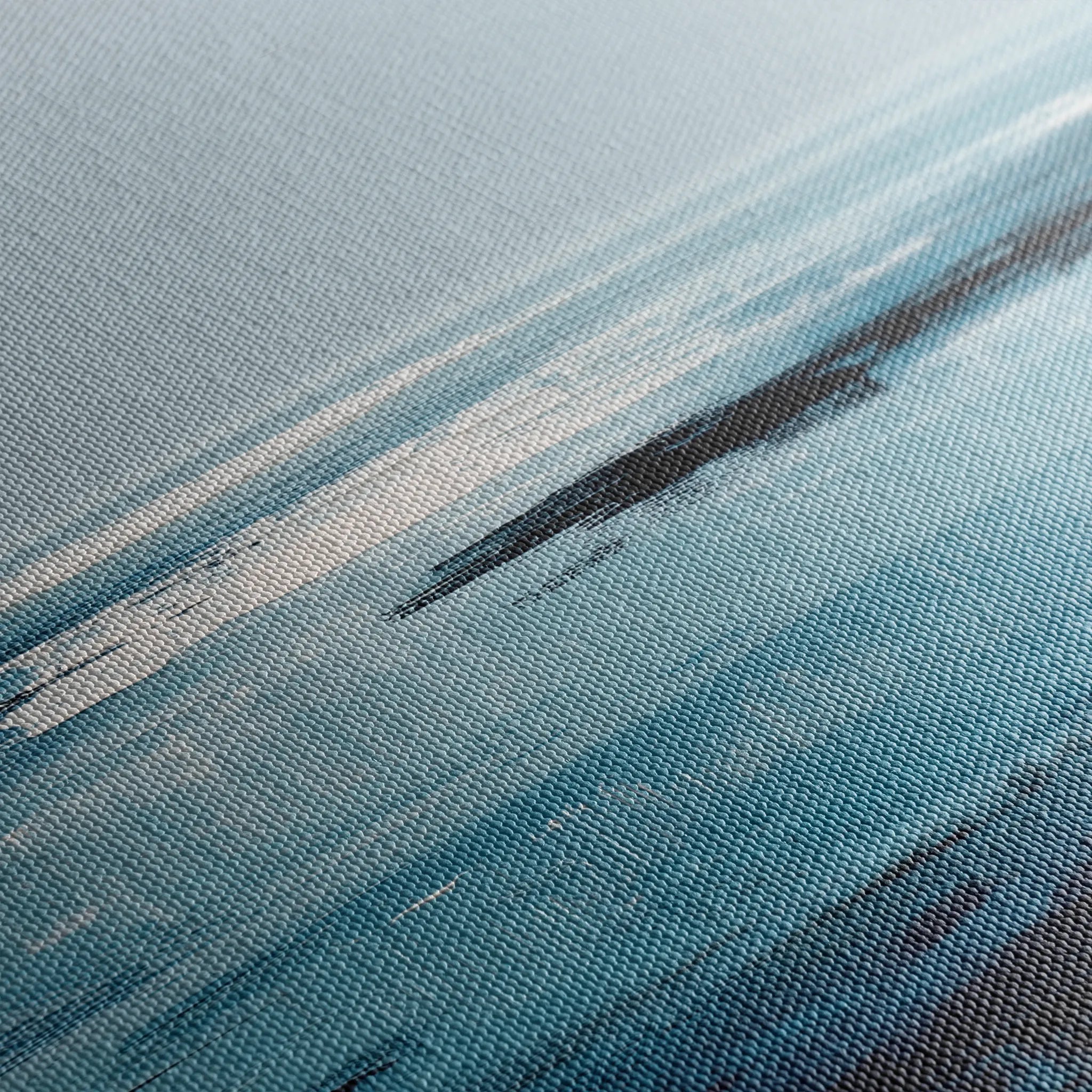 Abstract 1644 Canvas Art 60 x 40 cm / Black