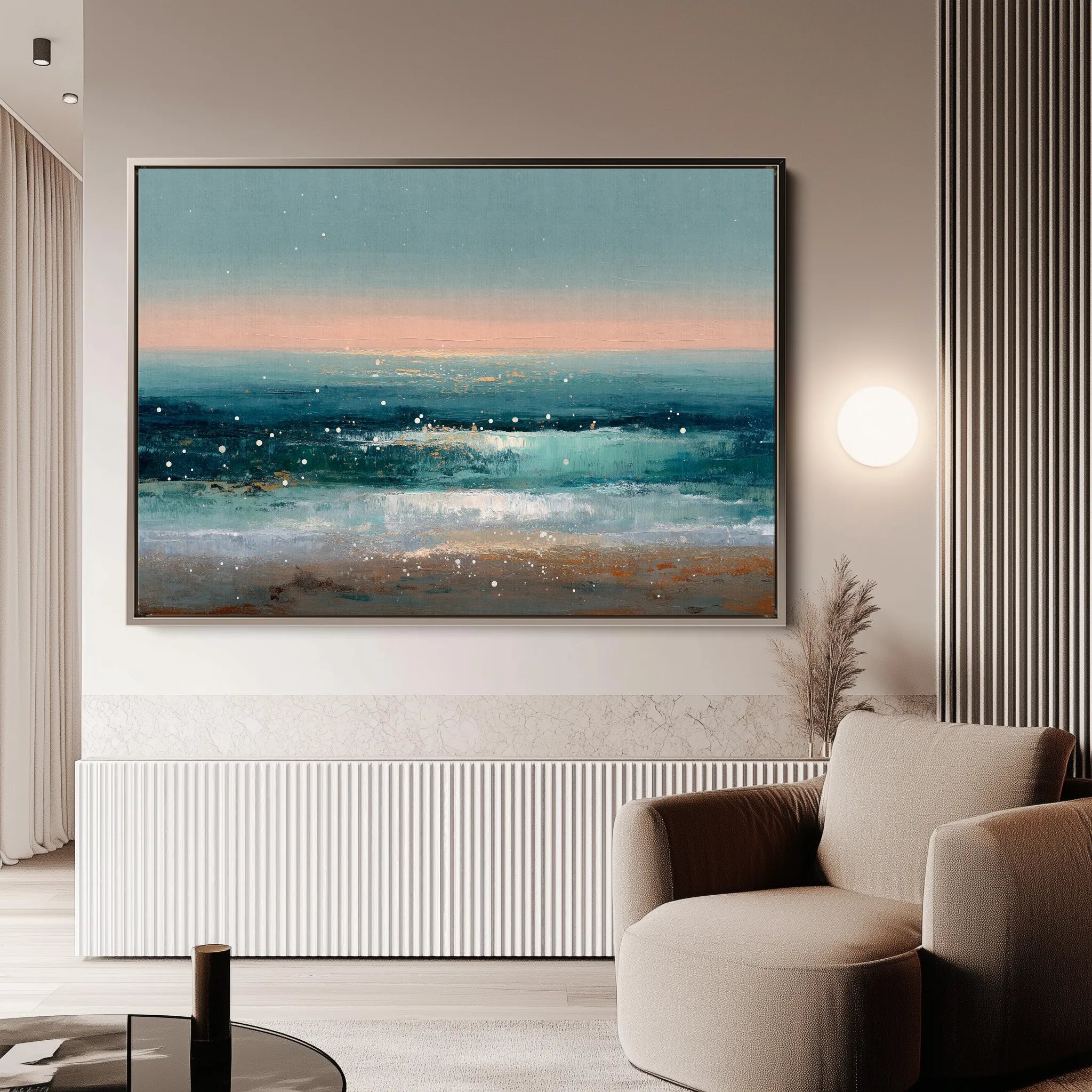 Abstract 1645 Canvas Art 60 x 40 cm / Black