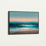 Abstract 1645 Canvas Art 60 x 40 cm / Black