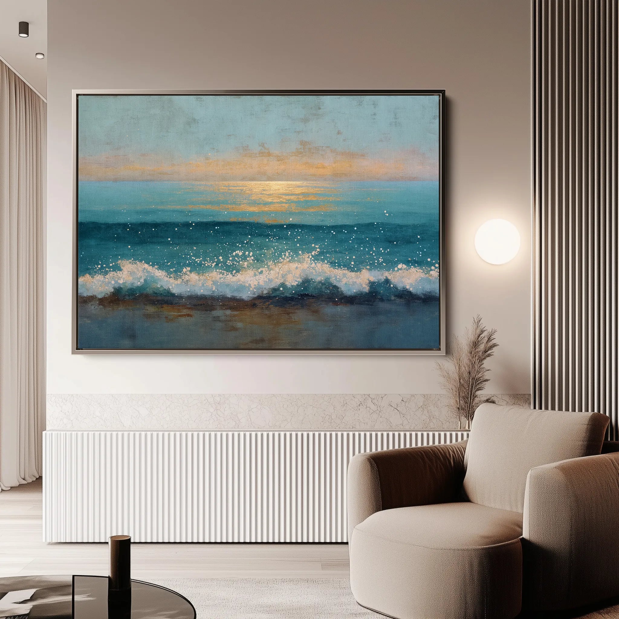 Abstract 1647 Canvas Art 60 x 40 cm / Black