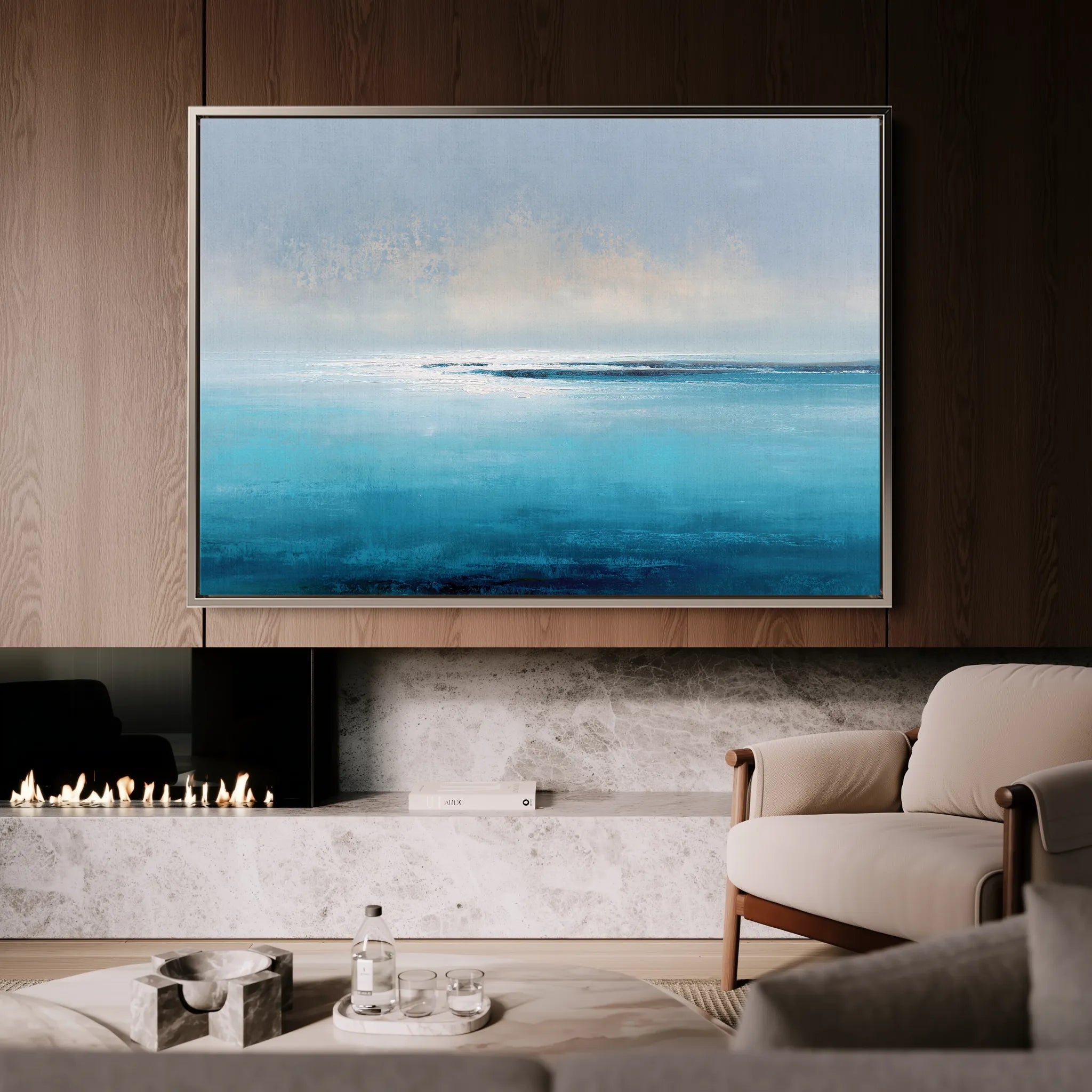 Abstract 1649 Canvas Art 60 x 40 cm / Black