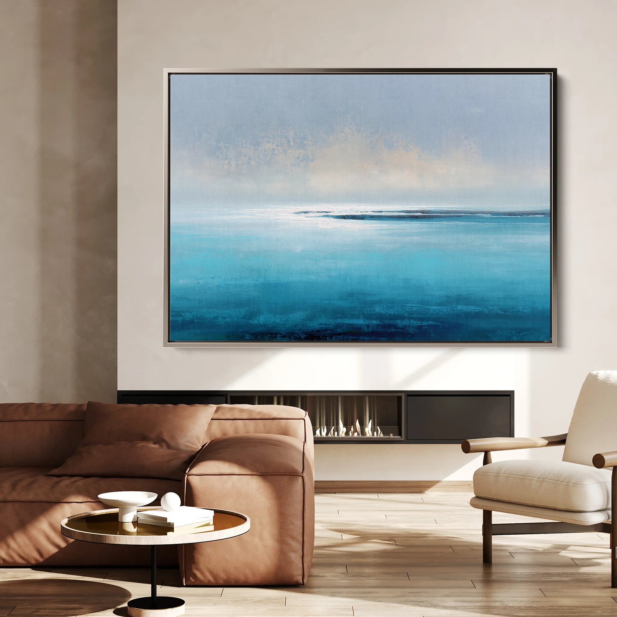 Abstract 1649 Canvas Art 60 x 40 cm / Black