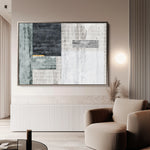 Abstract 165 Canvas Art 60 x 40 cm / Black