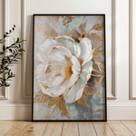 Floral 165 Canvas Art 60 x 40 cm / Black