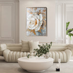Floral 165 Canvas Art 60 x 40 cm / Black
