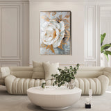 Floral 165 Canvas Art 60 x 40 cm / Black