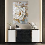 Floral 165 Canvas Art 60 x 40 cm / Black
