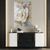 Floral 165 Canvas Art 60 x 40 cm / Black