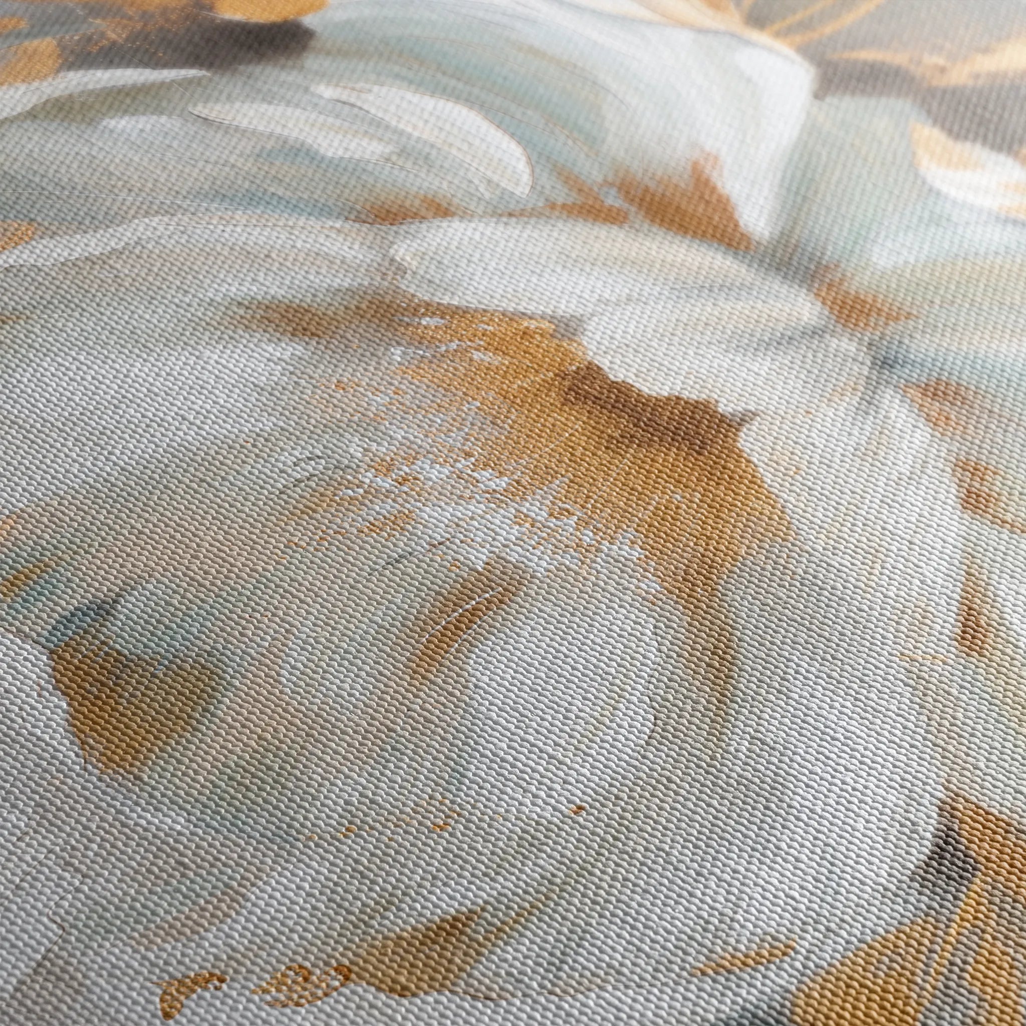 Floral 165 Canvas Art 60 x 40 cm / Black