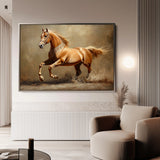 Horses 165 Canvas Art 60 x 40 cm / Black