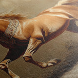 Horses 165 Canvas Art 60 x 40 cm / Black