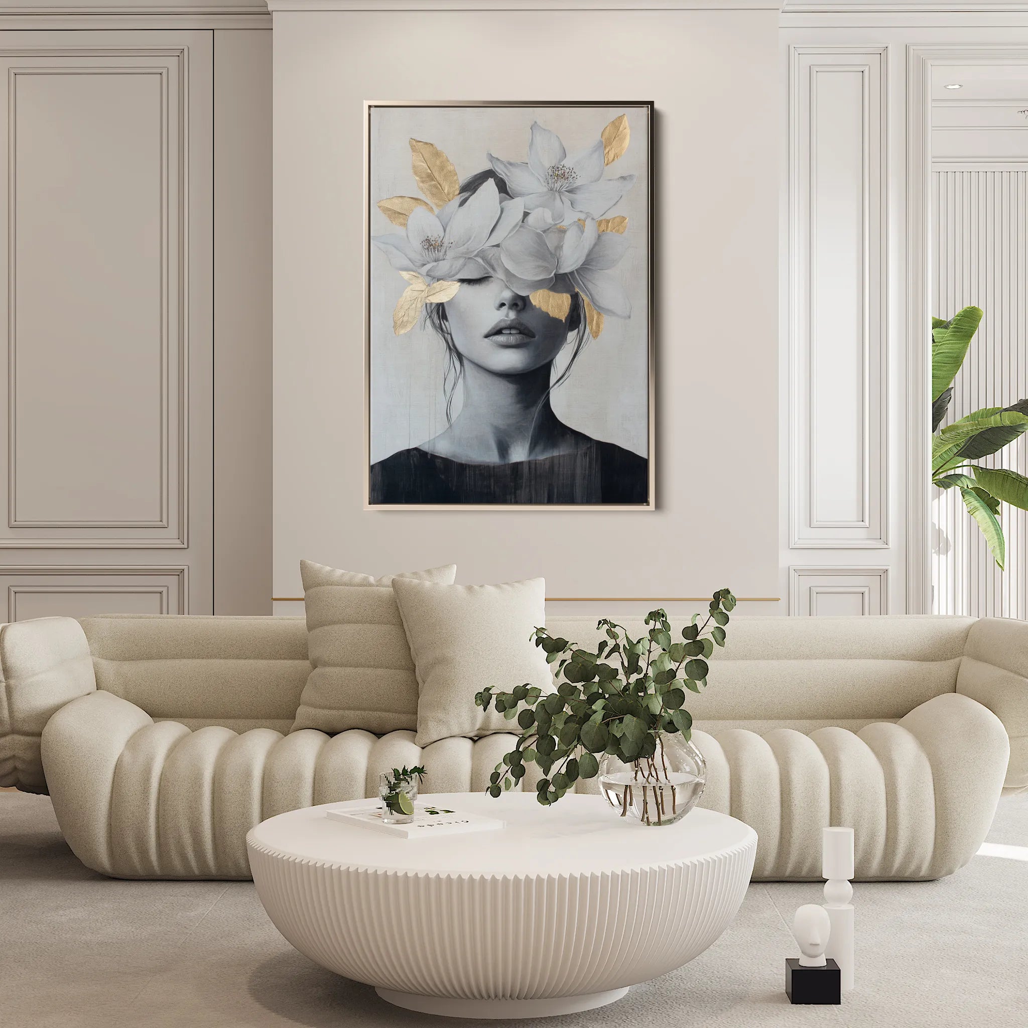 Portrait 165 Canvas Art 60 x 40 cm / Black