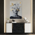 Portrait 165 Canvas Art 60 x 40 cm / Black