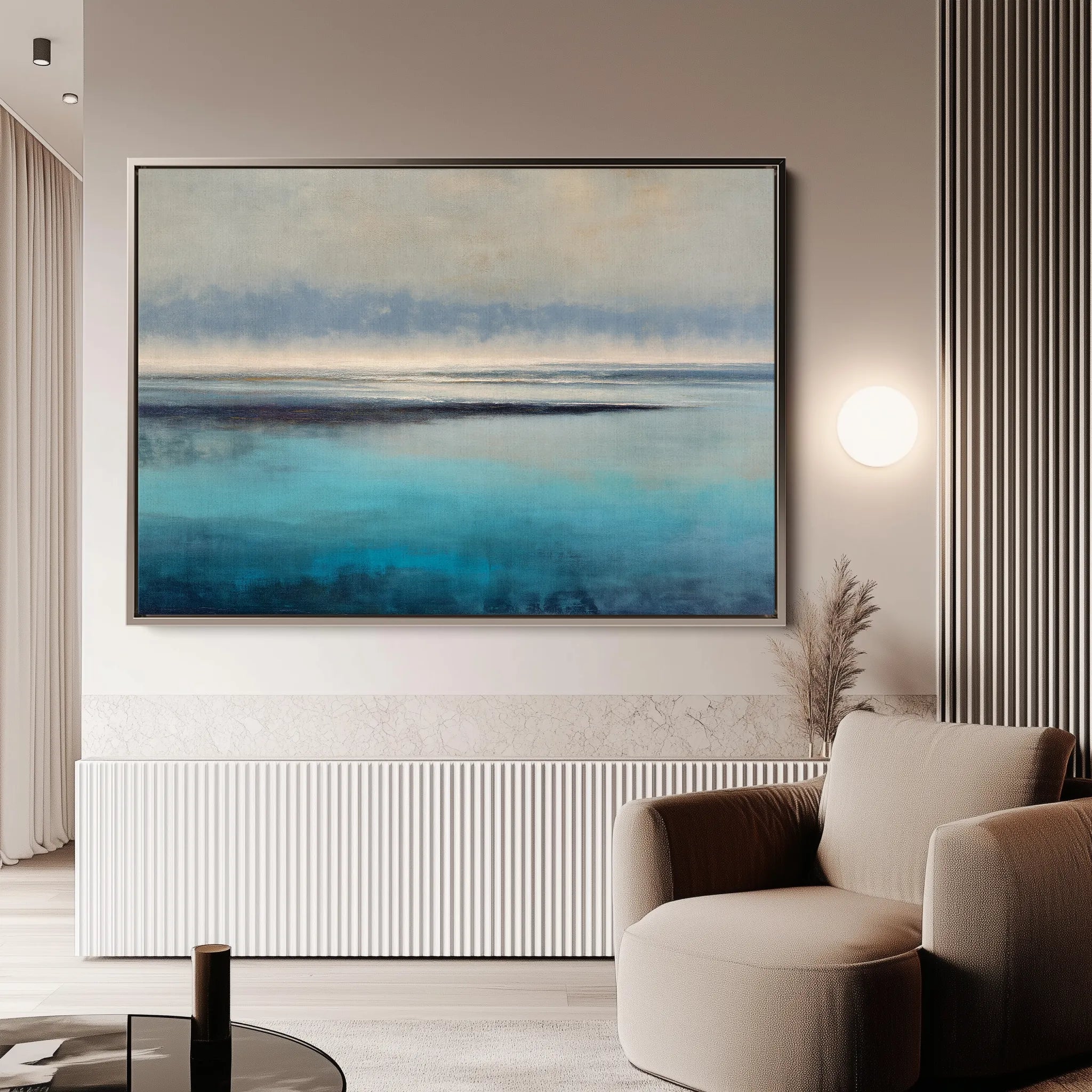 Abstract 1650 Canvas Art 60 x 40 cm / Black