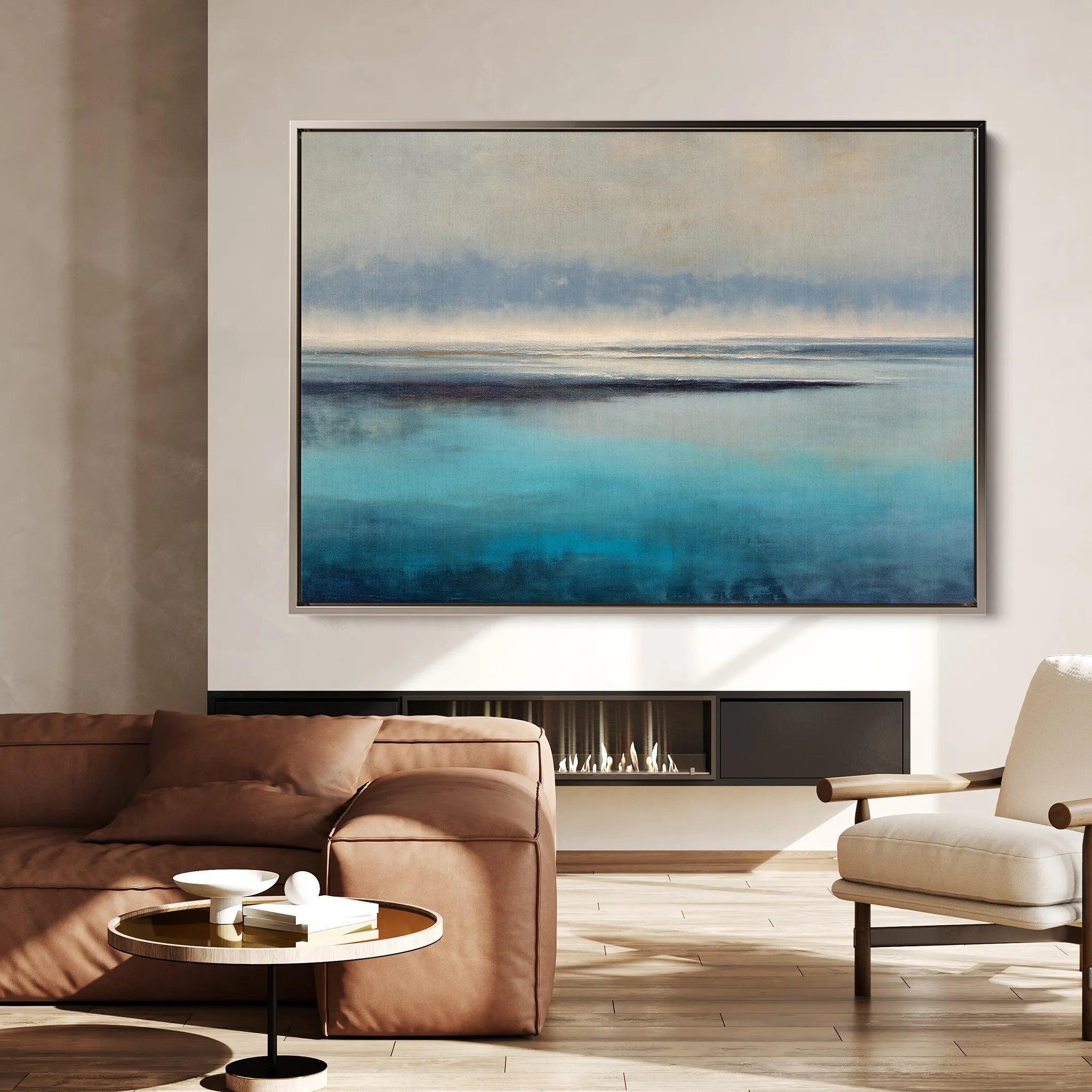 Abstract 1650 Canvas Art 60 x 40 cm / Black
