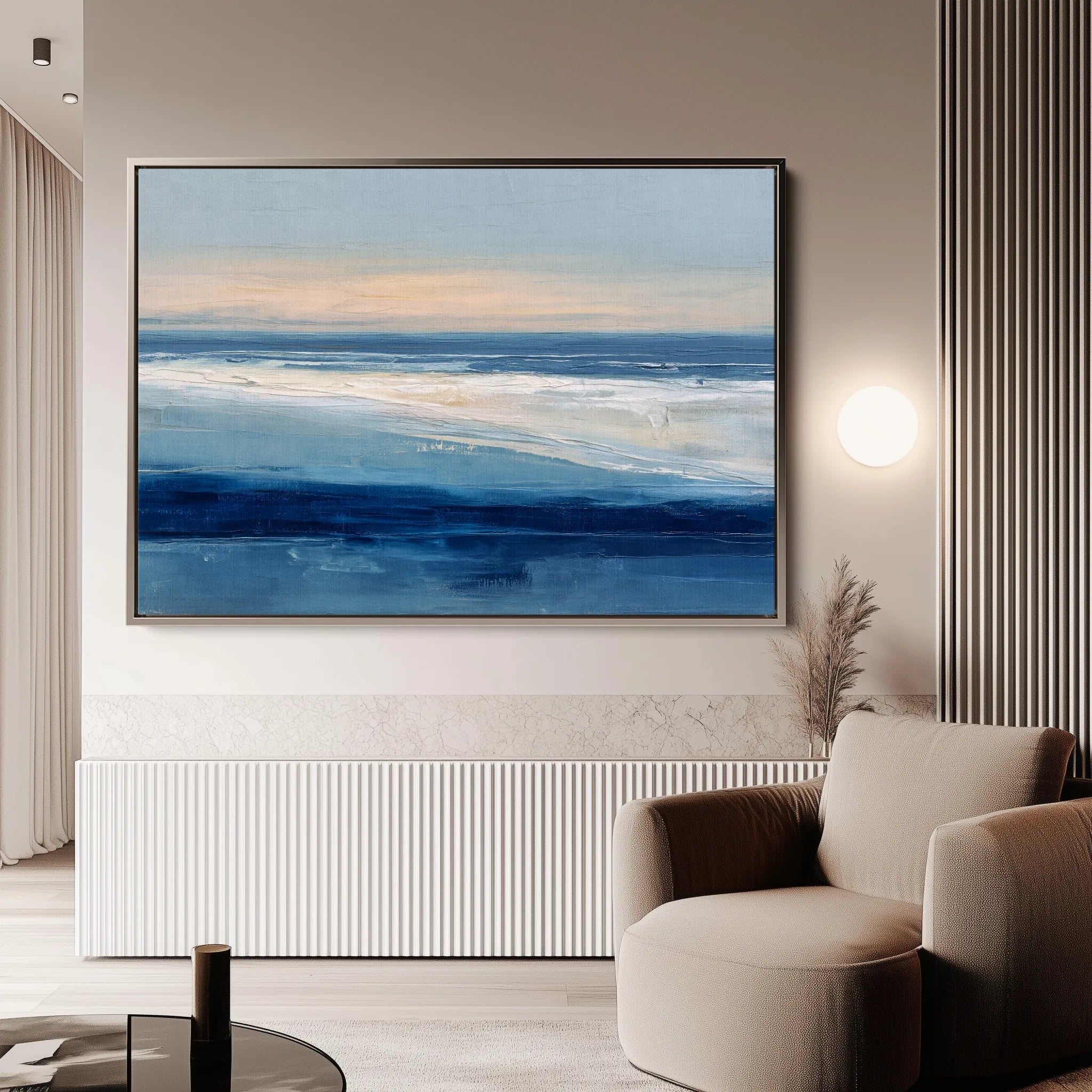 Abstract 1653 Canvas Art 60 x 40 cm / Black