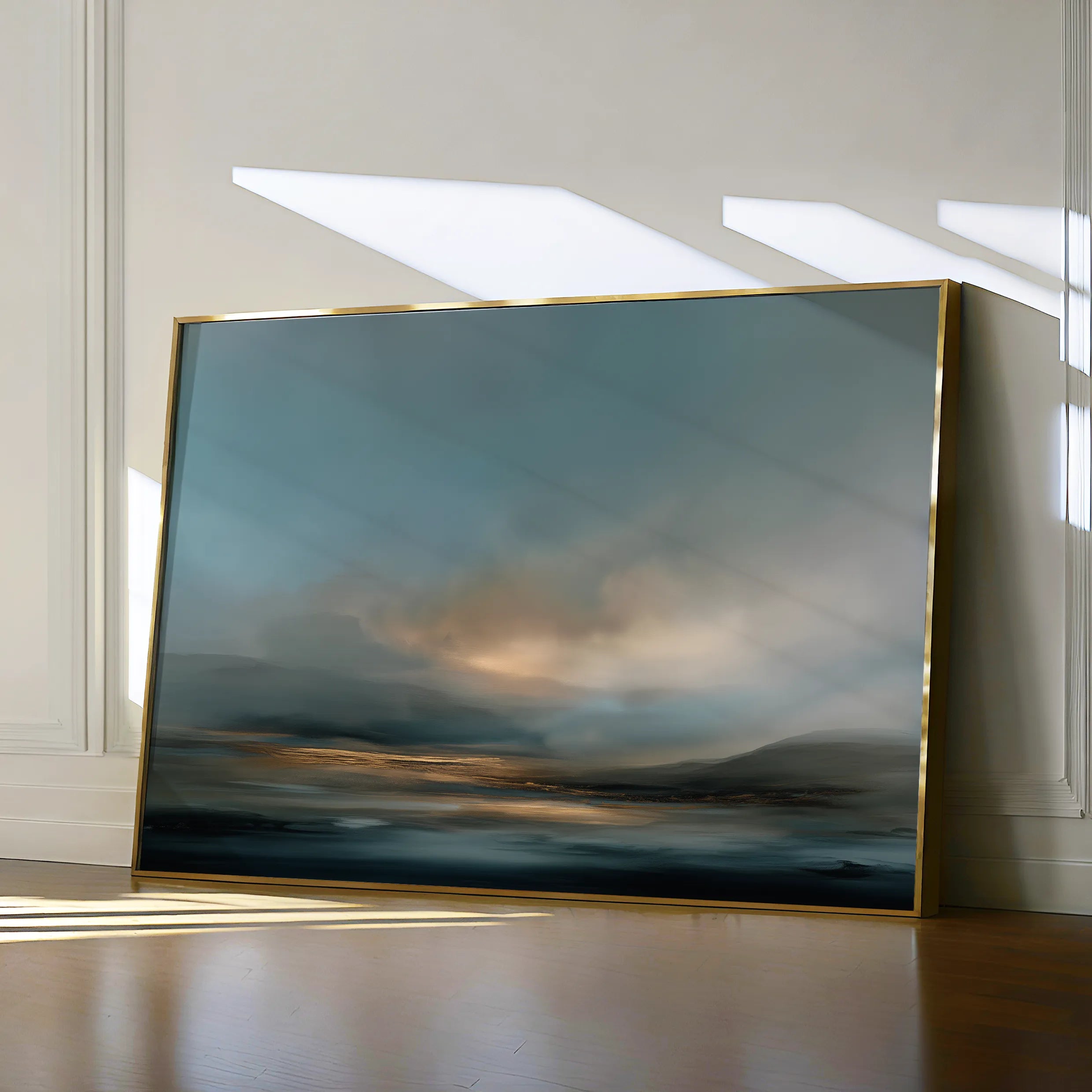 Abstract 1654 Canvas Art 60 x 40 cm / Black