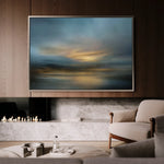 Abstract 1655 Canvas Art 60 x 40 cm / Black