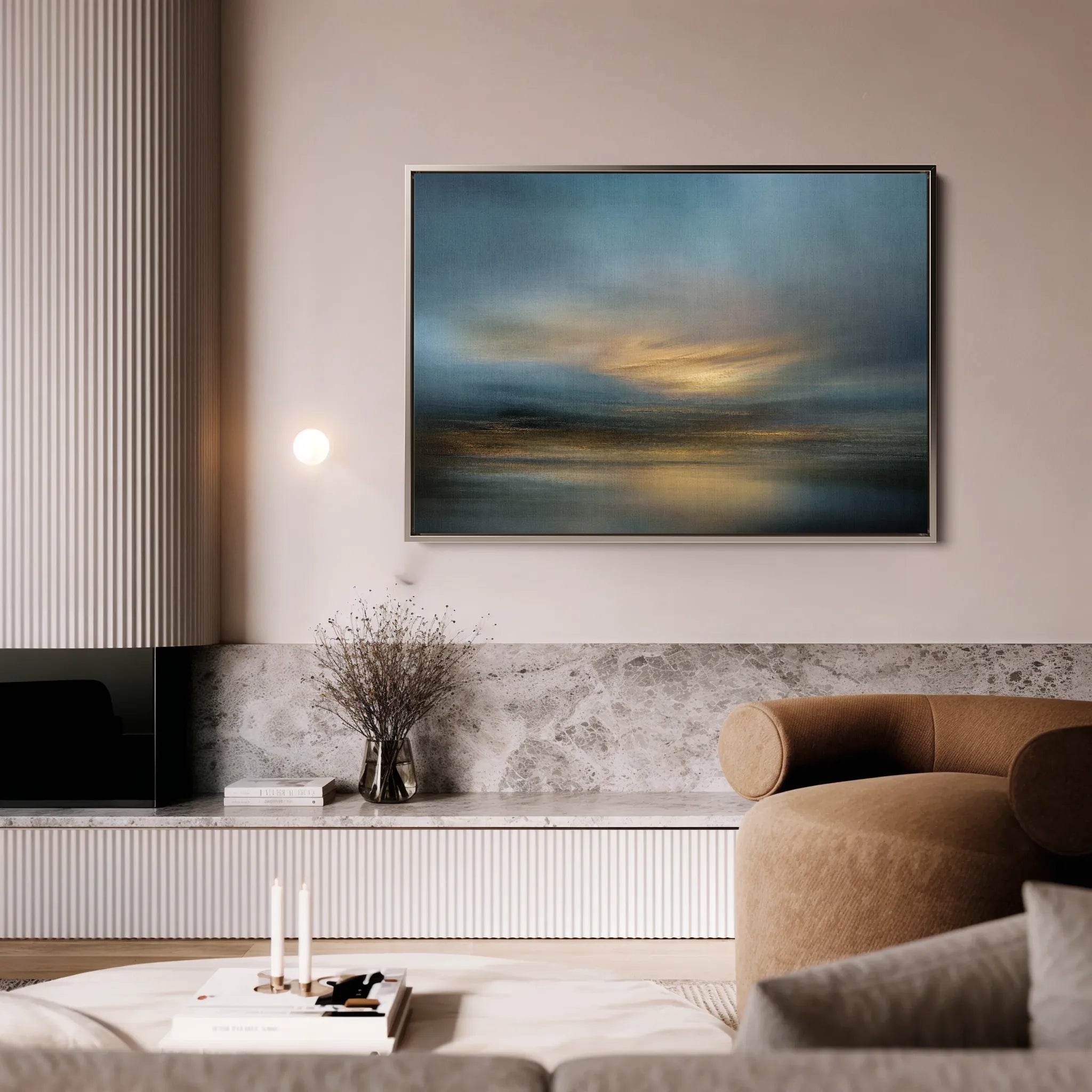 Abstract 1655 Canvas Art 60 x 40 cm / Black