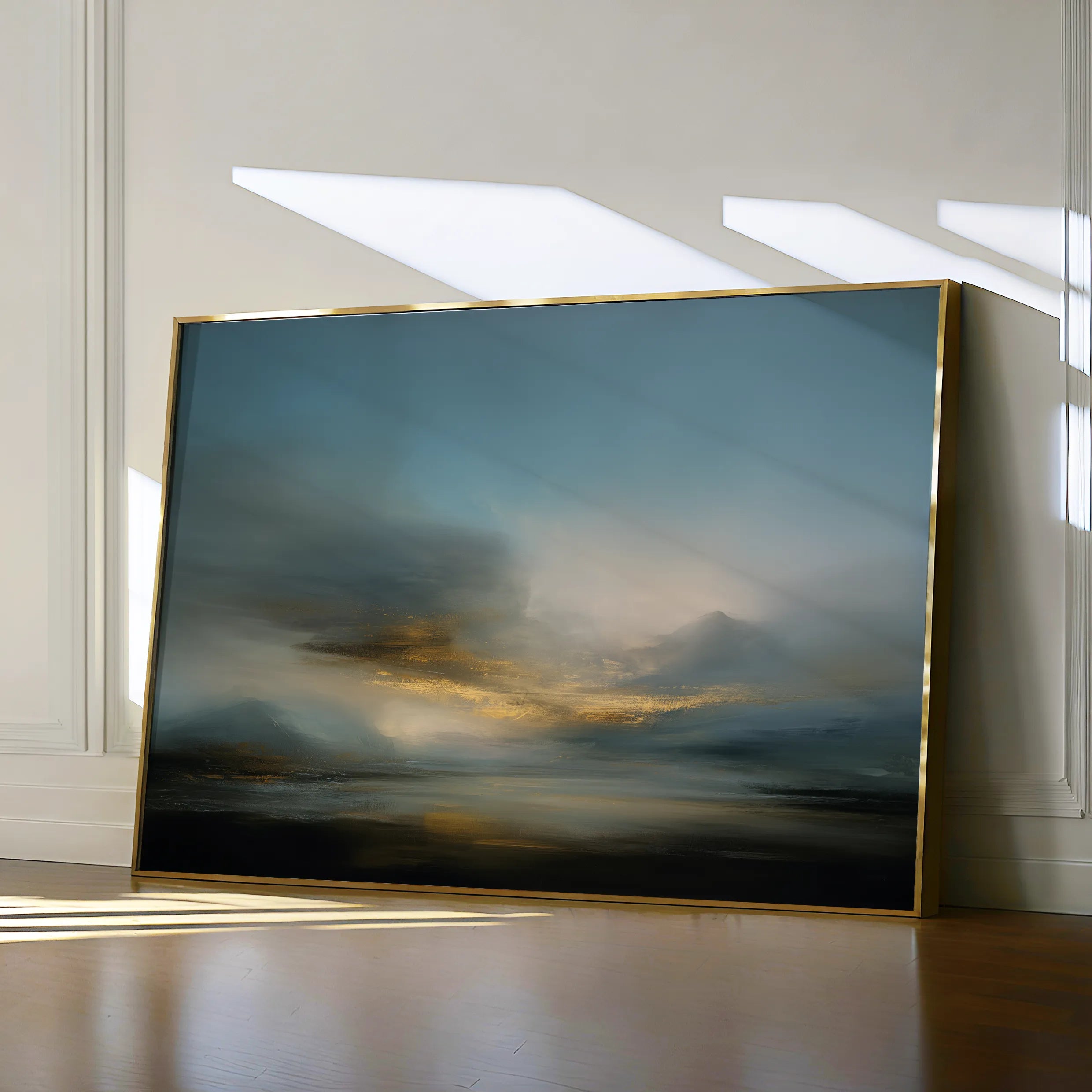 Abstract 1656 Canvas Art 60 x 40 cm / Black