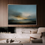 Abstract 1656 Canvas Art 60 x 40 cm / Black