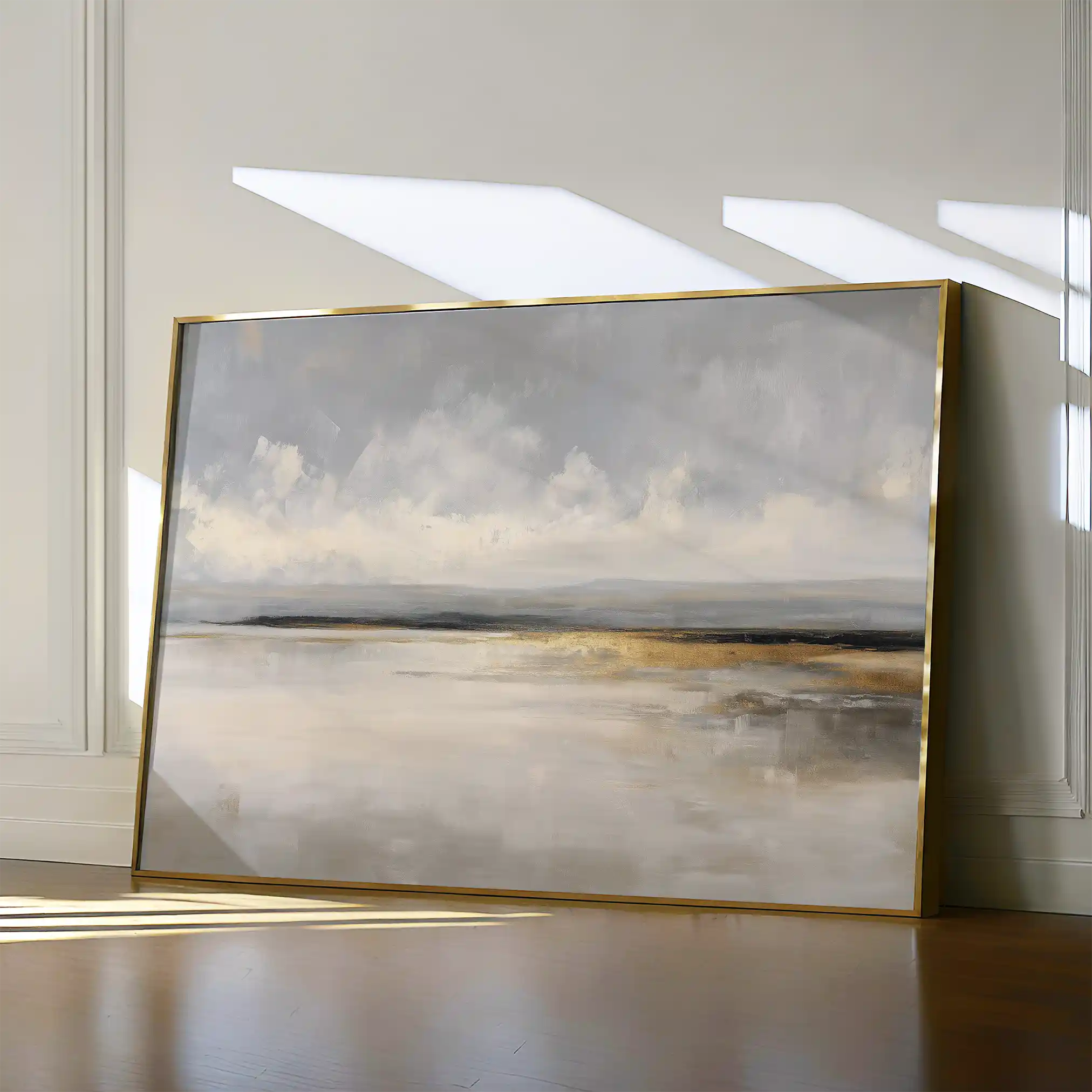 Abstract 1657 Canvas Art 60 x 40 cm / Black