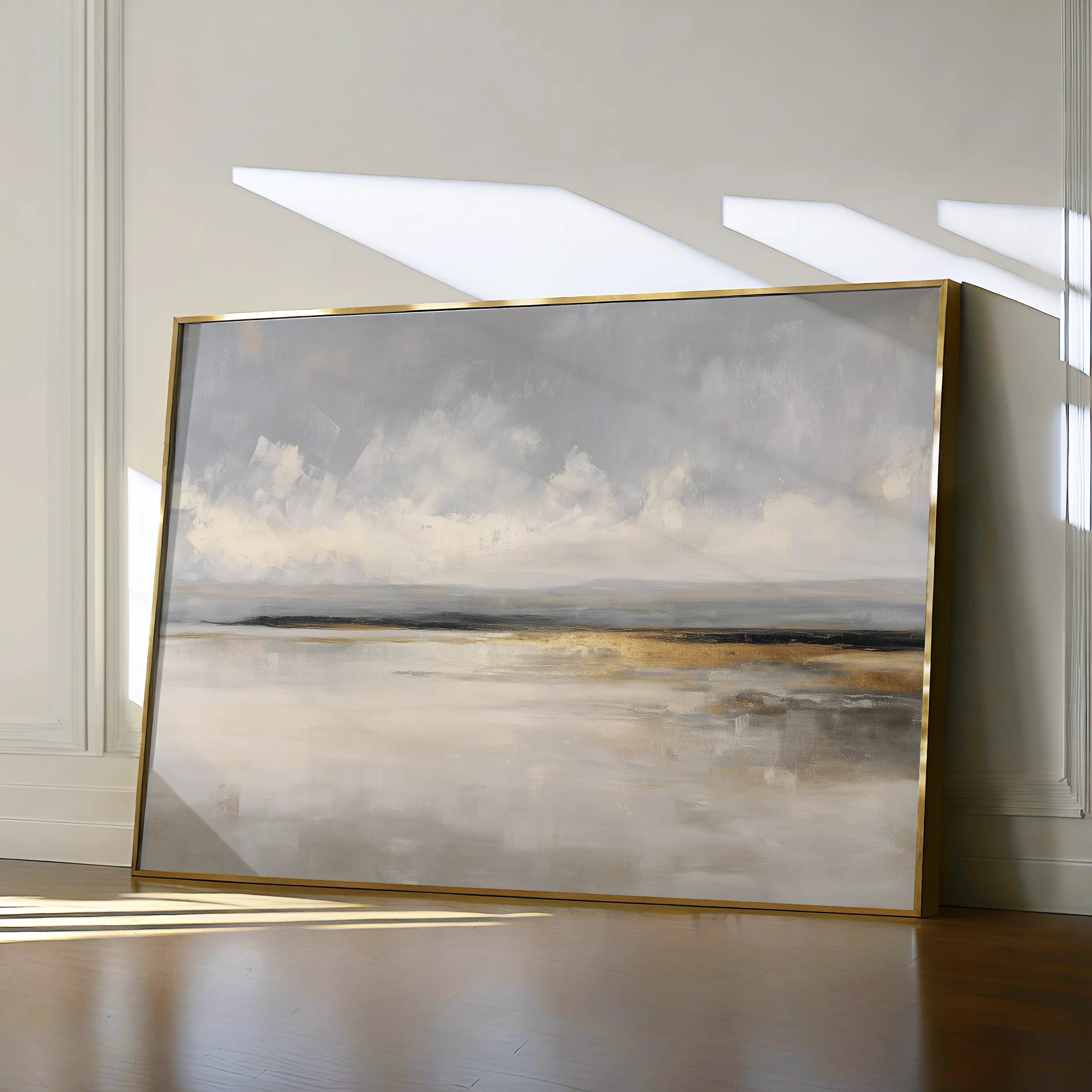 Abstract 1657 Canvas Art 60 x 40 cm / Black