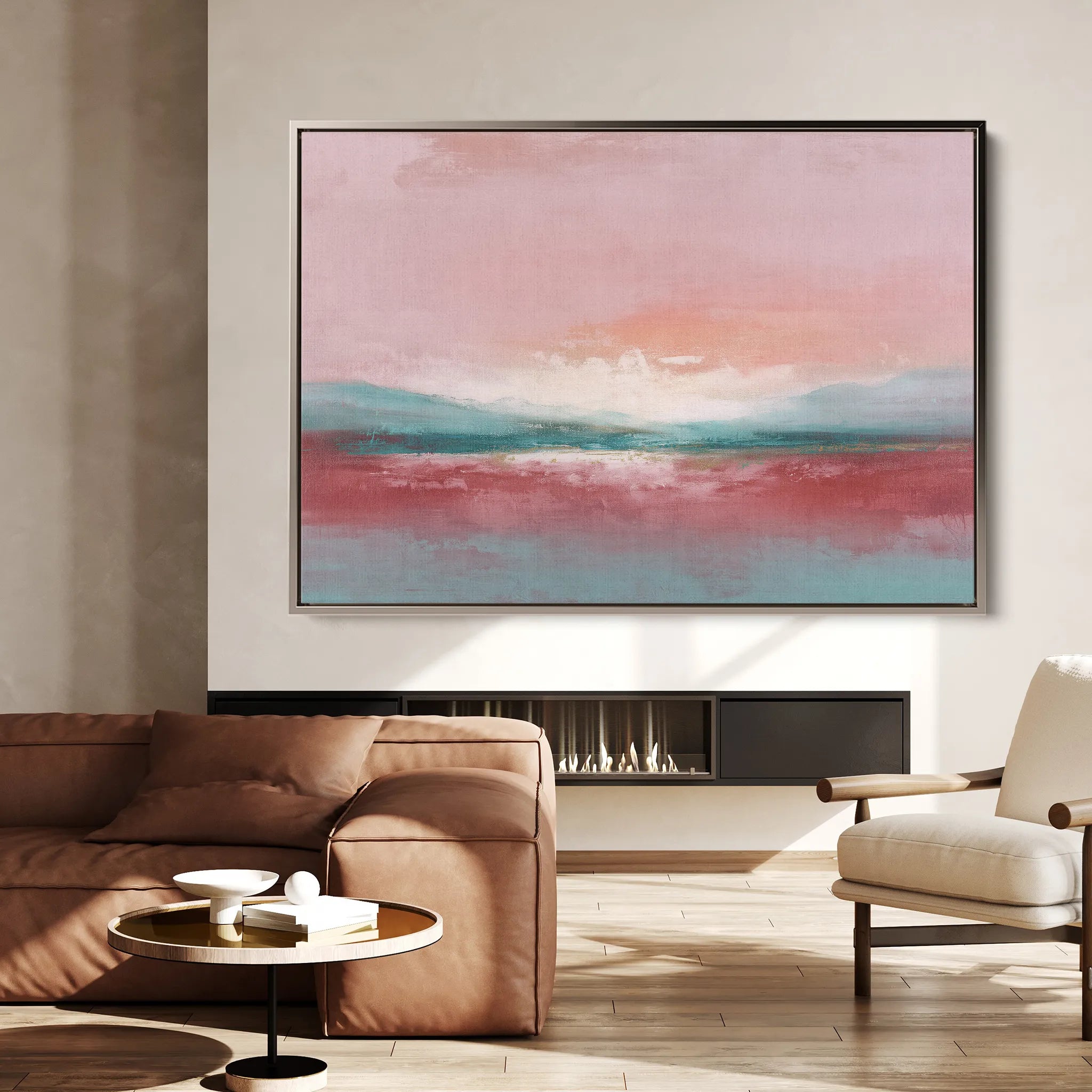 Abstract 1658 Canvas Art 60 x 40 cm / Black