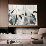 Abstract 166 Canvas Art 60 x 40 cm / Black