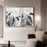 Abstract 166 Canvas Art 60 x 40 cm / Black