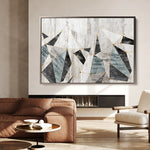 Abstract 166 Canvas Art 60 x 40 cm / Black
