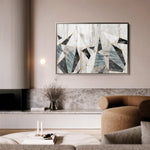 Abstract 166 Canvas Art 60 x 40 cm / Black
