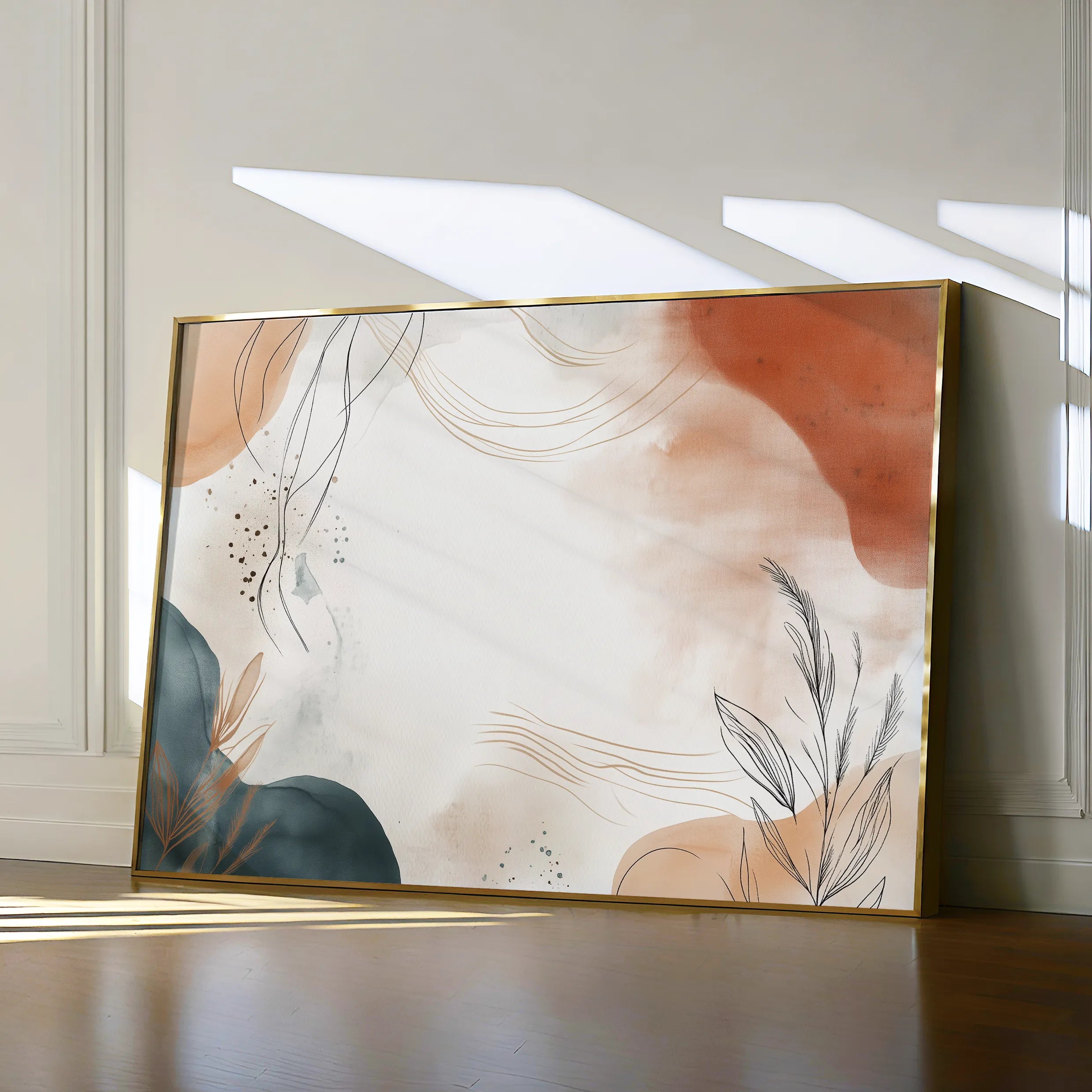 Boho 166 Canvas Art 60 x 40 cm / Black