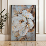Floral 166 Canvas Art 60 x 40 cm / Black