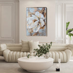 Floral 166 Canvas Art 60 x 40 cm / Black