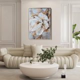 Floral 166 Canvas Art 60 x 40 cm / Black