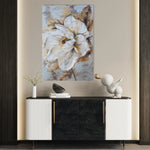 Floral 166 Canvas Art 60 x 40 cm / Black