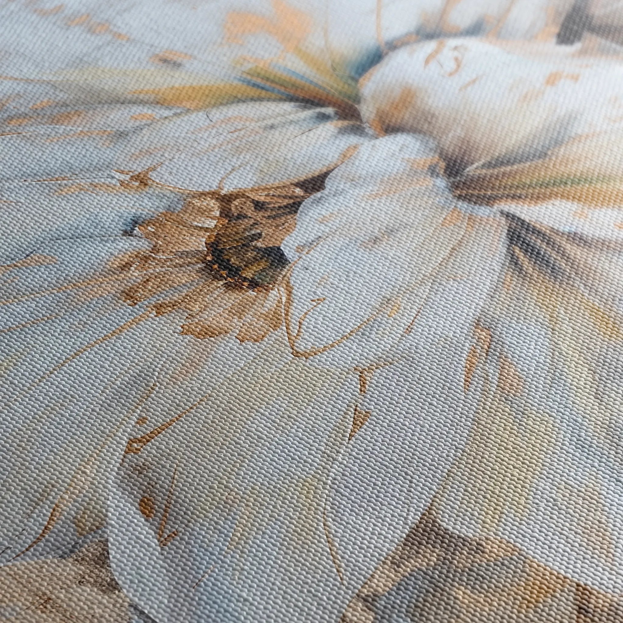 Floral 166 Canvas Art 60 x 40 cm / Black