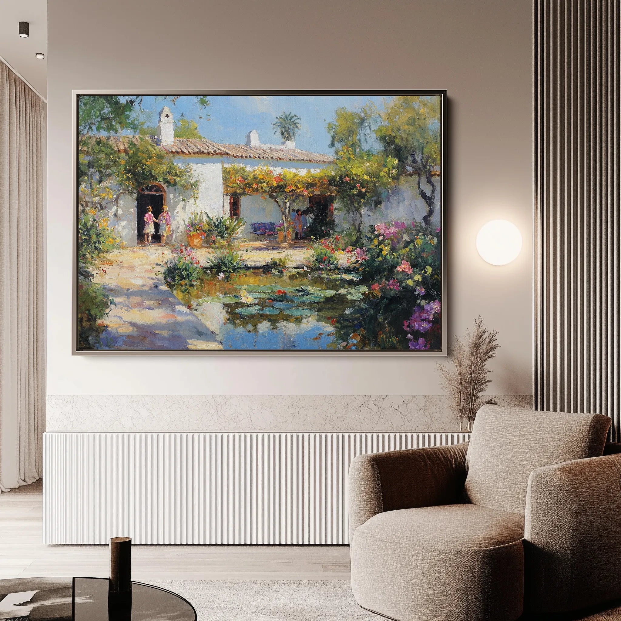 Landscape 166 Canvas Art 60 x 40 cm / Black