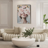 Portrait 166 Canvas Art 60 x 40 cm / Black