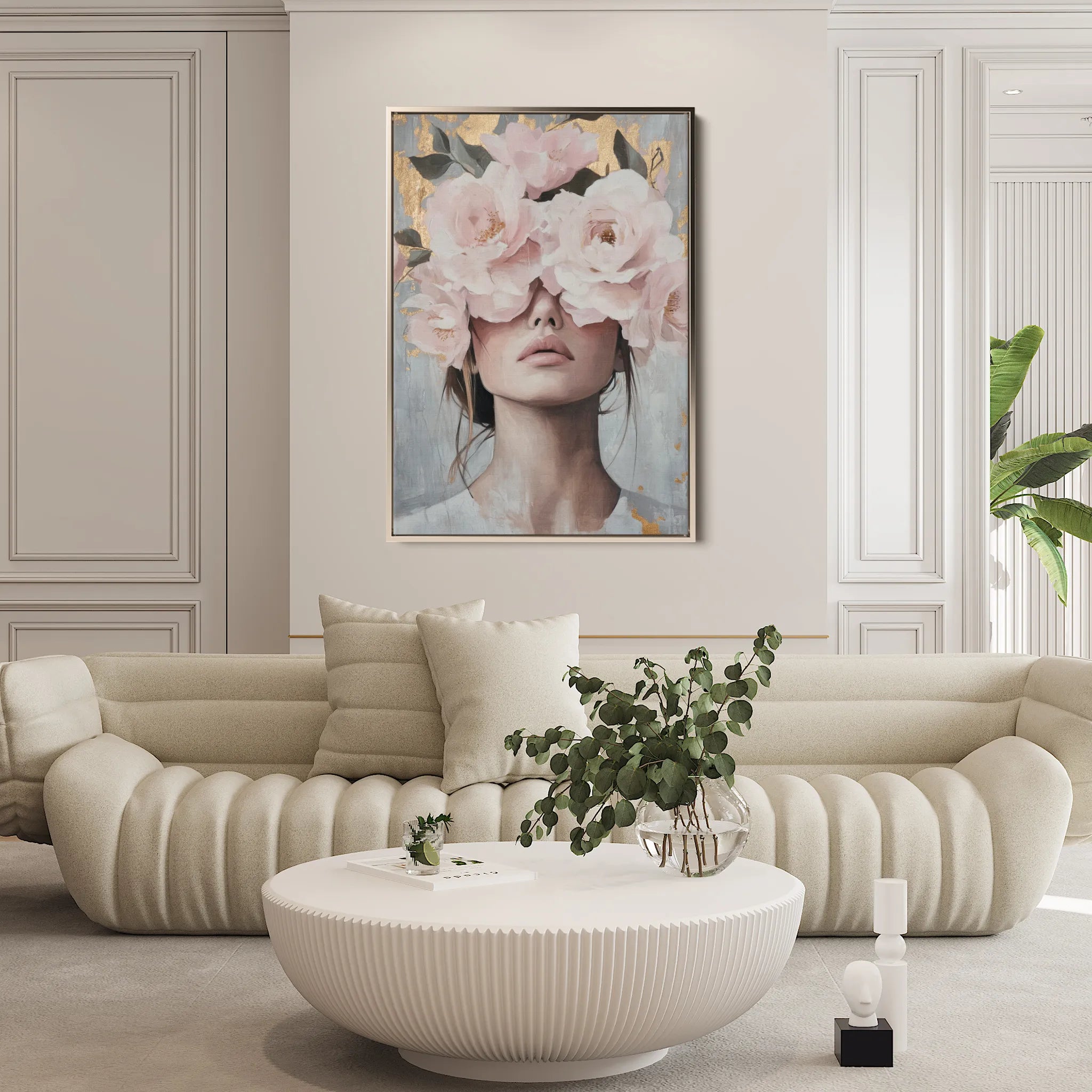 Portrait 166 Canvas Art 60 x 40 cm / Black
